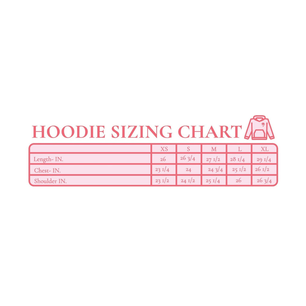 PINK PALM PUFF-"Everything Comes in Waves" Hoodie in Pink 