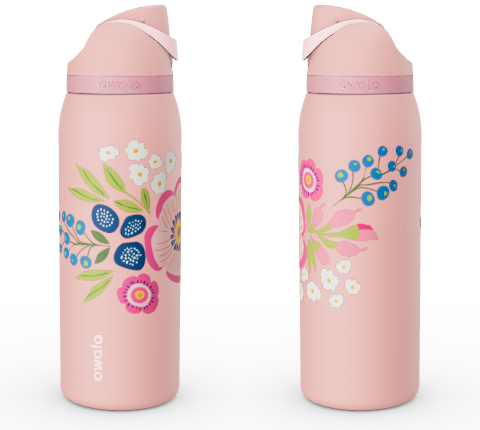 Owala FreeSip 32 OZ Walter Bottle-Rose Quartz Custom Design