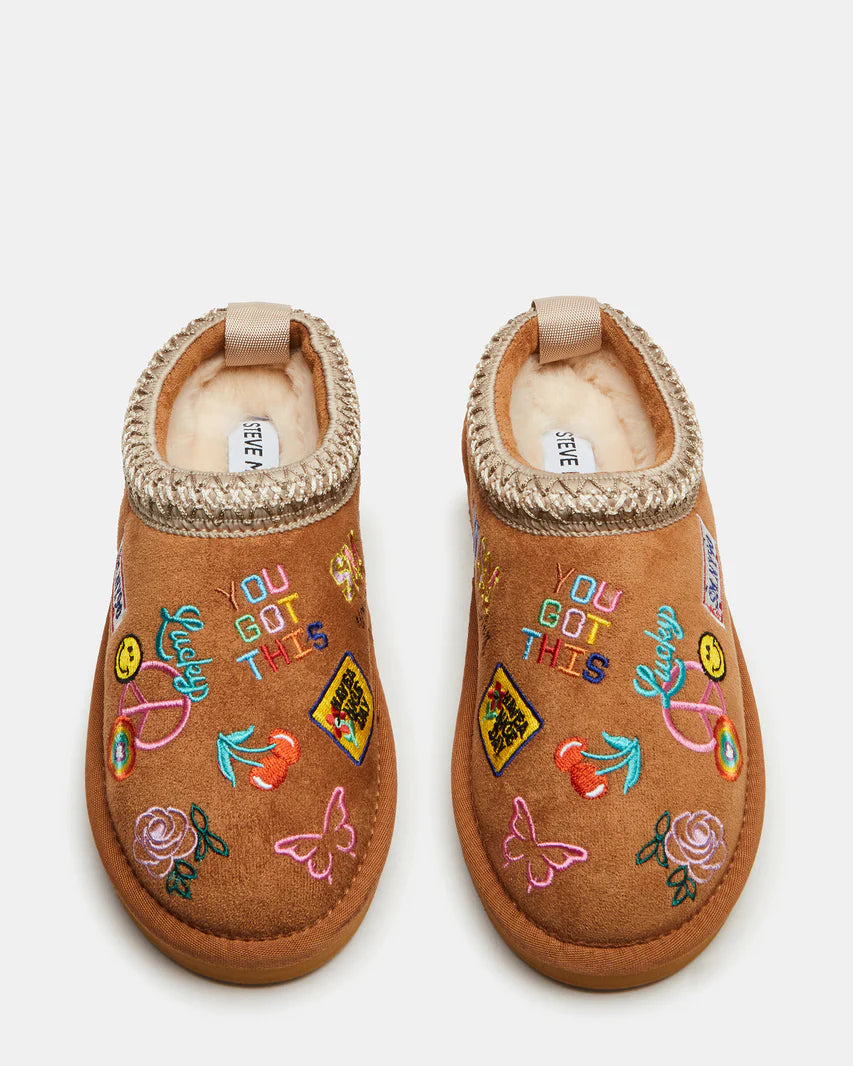 Steve Madden Kids' Jordye Faux Fur Clog Slipper - 3M (size: 35 European)