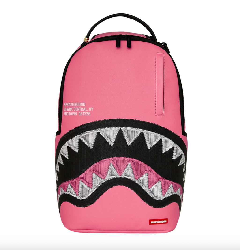 Sprayground Shark Central Embroidered Effect Backpack