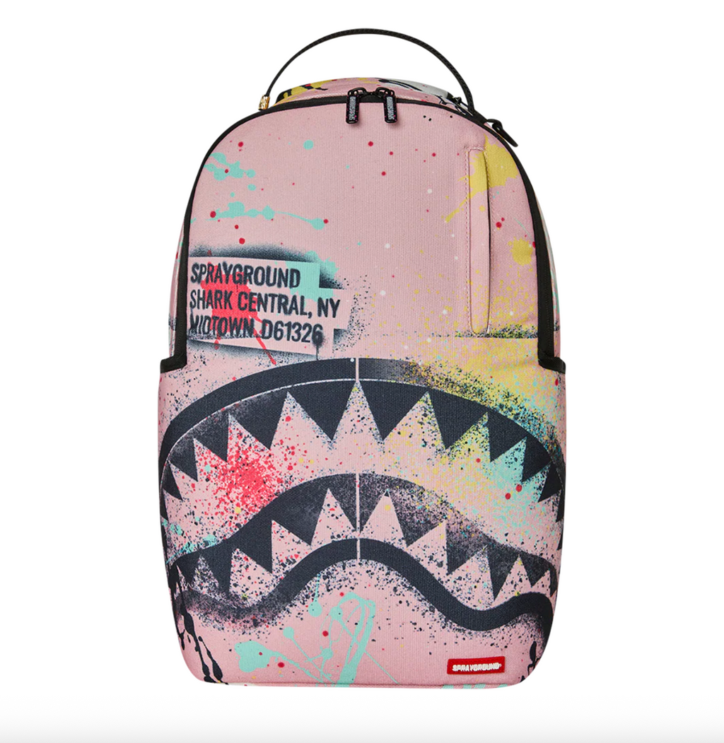 Sprayground Shark Central Stencil Lab Backpack