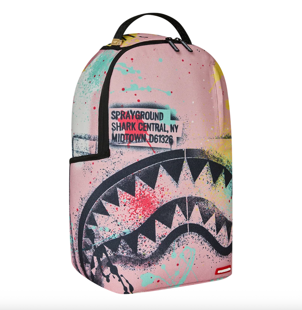 Sprayground Shark Central Stencil Lab Backpack