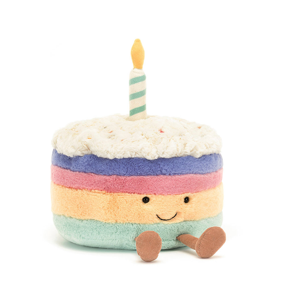 Jellycat Amuseables Rainbow Birthday Cake
