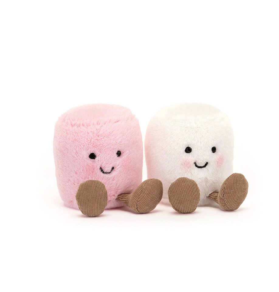 Jellycat Amuseables Pink and White Marshmallows