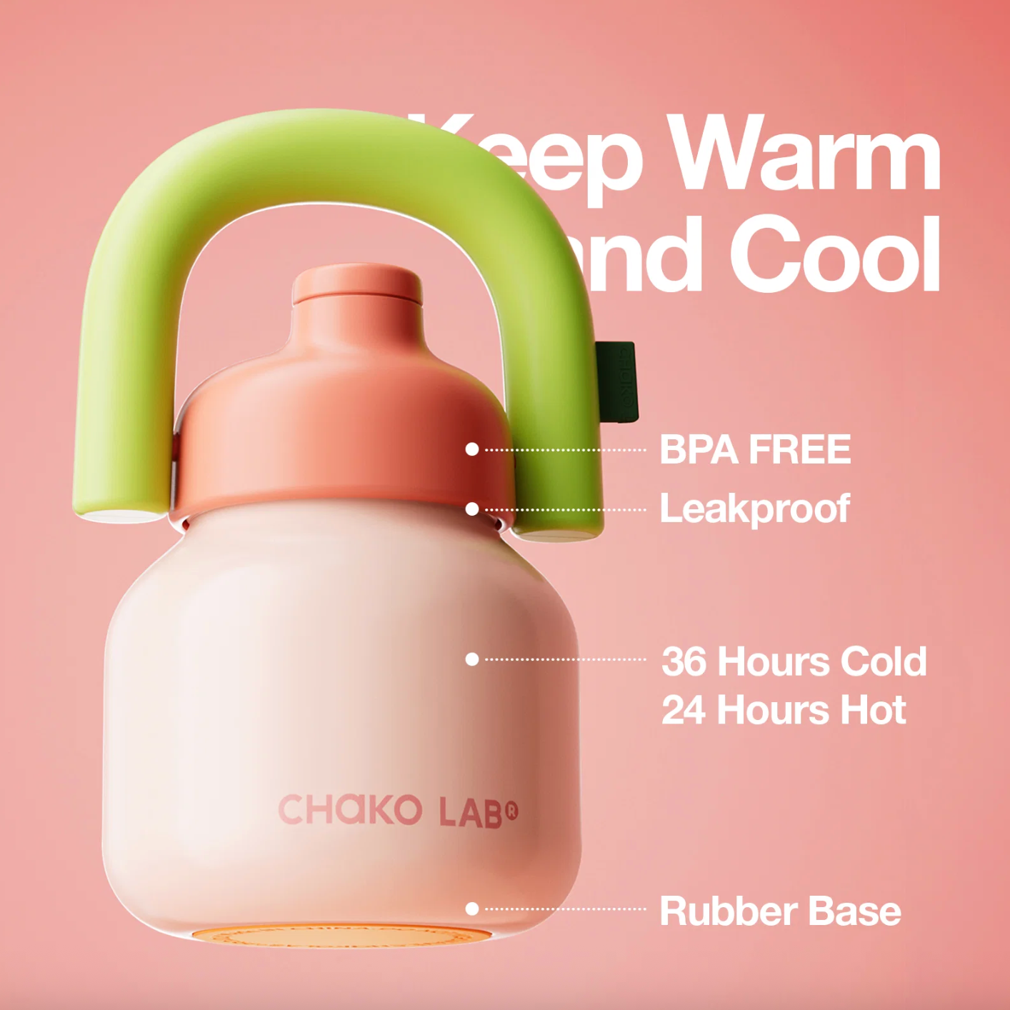 Chako Lab LinLin Kettle 34 OZ. - Pink