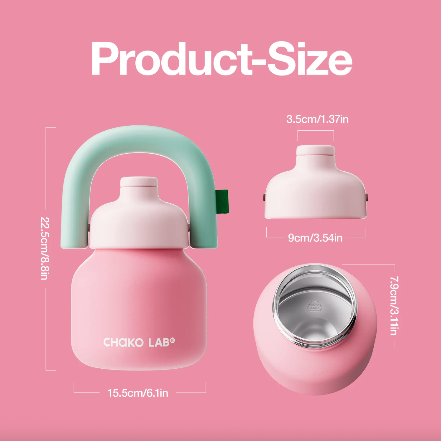 Chako Lab LinLin Kettle 34 OZ. - Holiday Pink