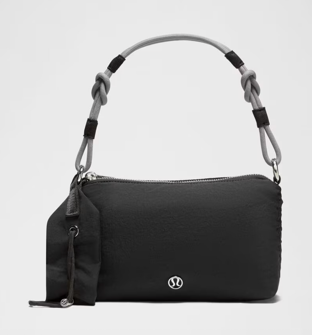 Lululemon Ruched Shoulder Bag Mini 1.5L - Black/Asphalt Grey