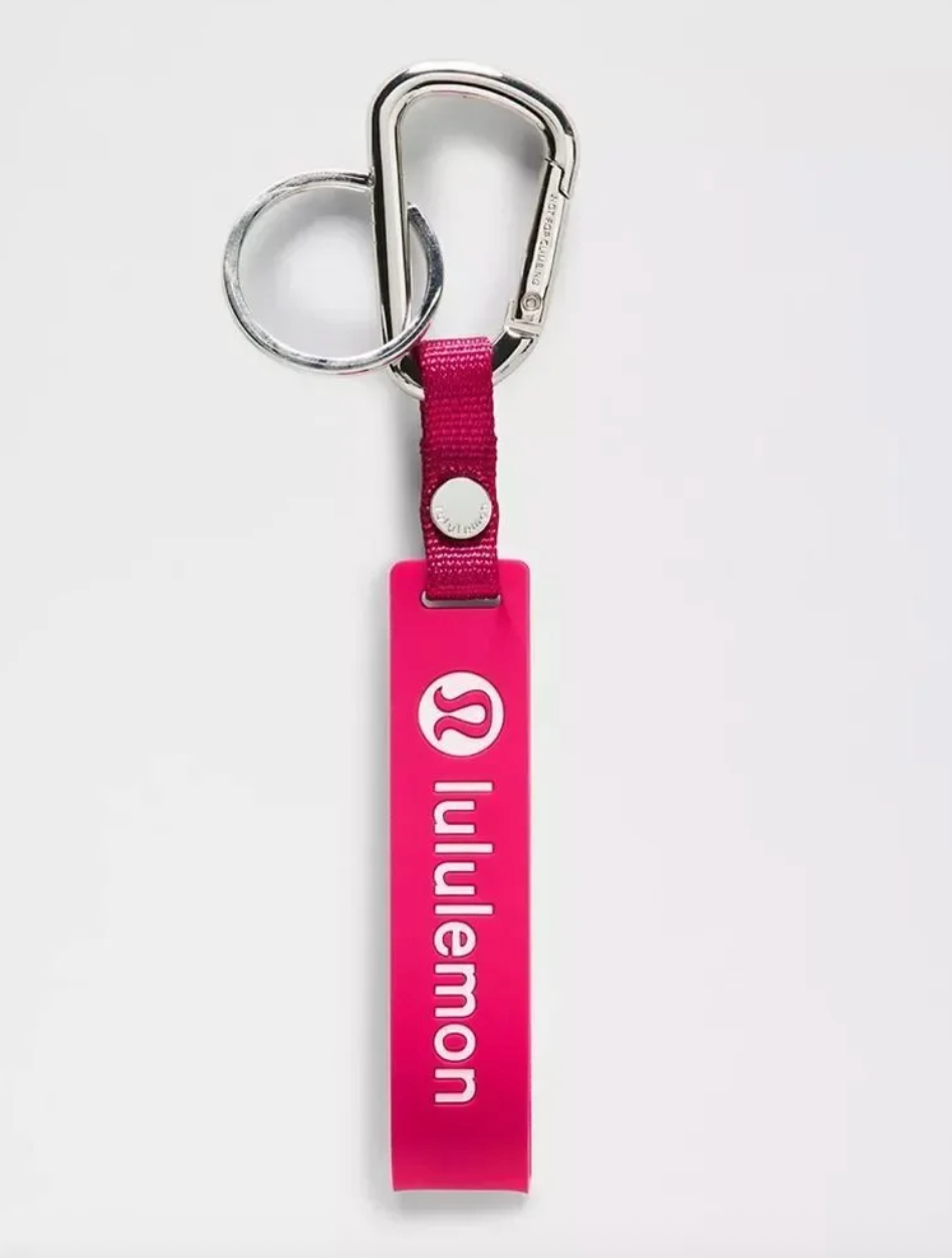 Lululemon Silicone Keychain - Calypso Pink/Blissful Pink