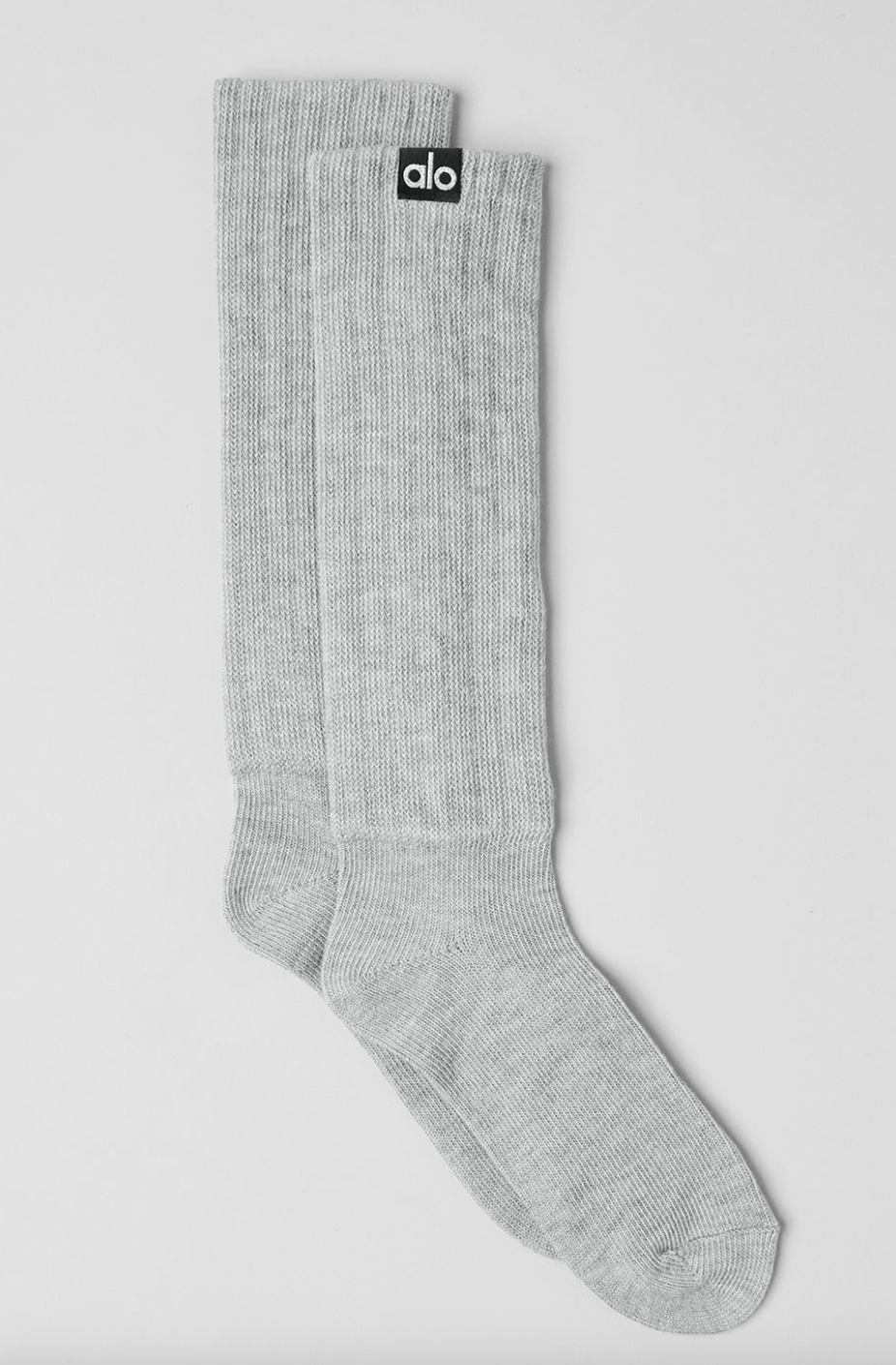 ALO Unisex Scrunch Sock - Athletic Heather Grey