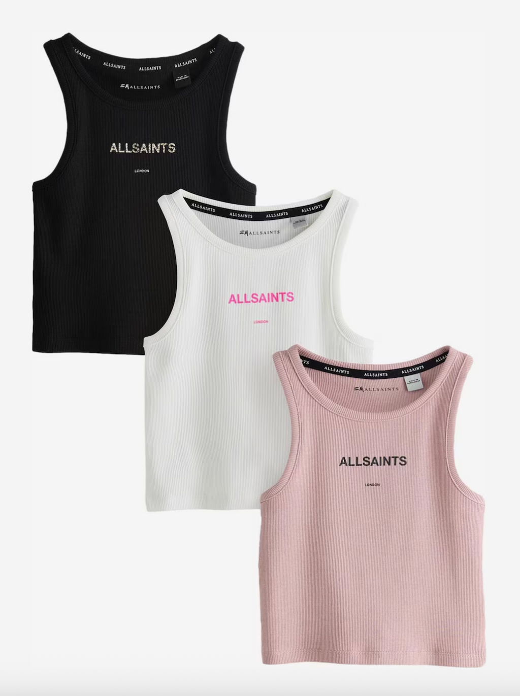 smALLSAINTS Top 3 pack - Dusky Pink, Black, White