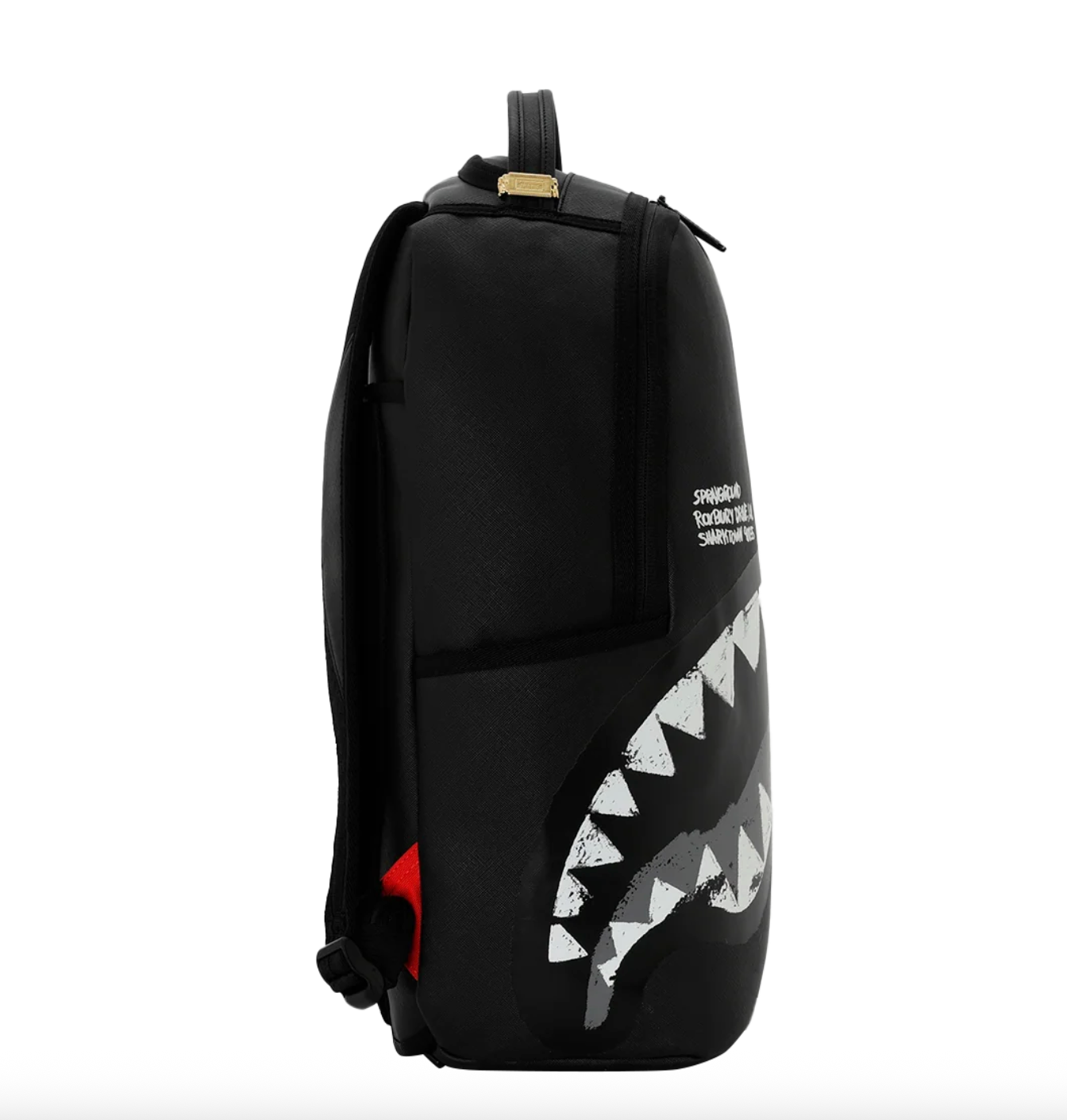 Sprayground Grey Shark Central Painted Backpack