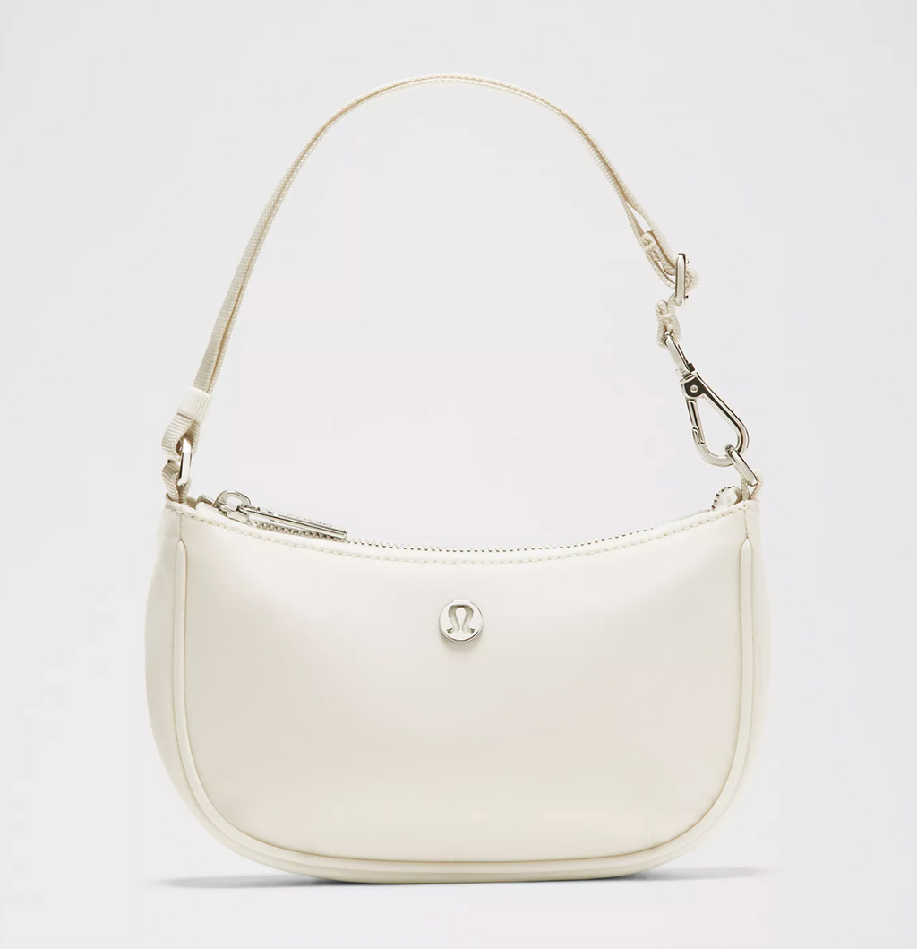 Lululemon City Essentials Mini Shoulder Bag 1L - Light Ivory/Silver