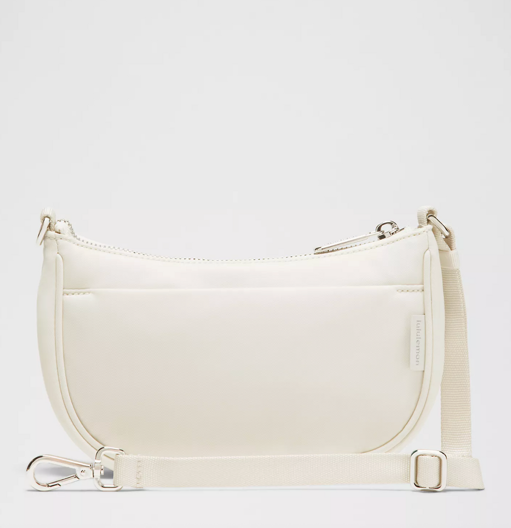 Lululemon City Essentials Mini Shoulder Bag 1L - Light Ivory/Silver