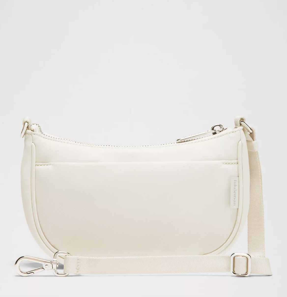 Lululemon City Essentials Mini Shoulder Bag 1L - Light Ivory/Silver