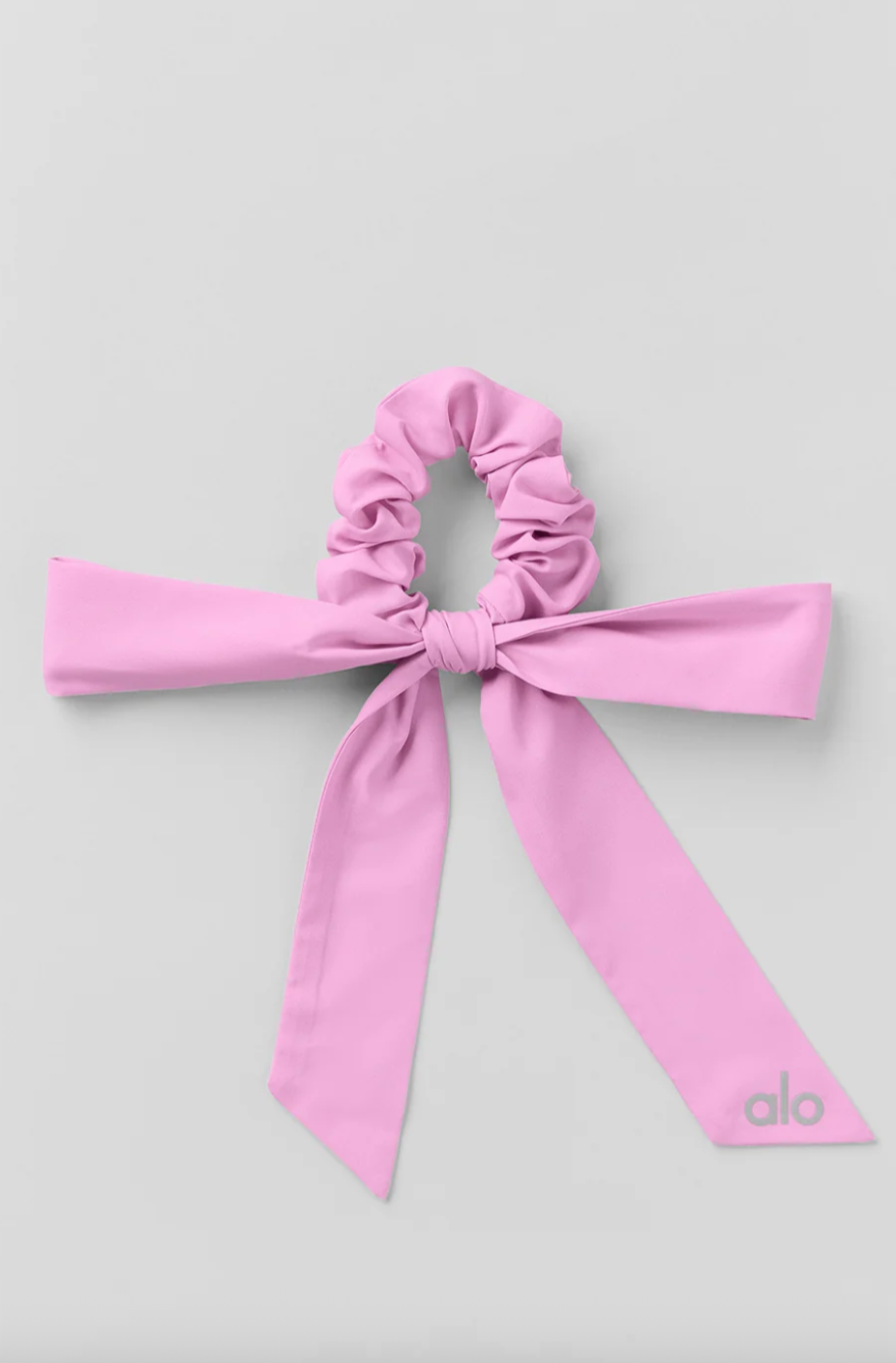 ALO Love Knots Tie Scrunchie - Candy Heart Pink