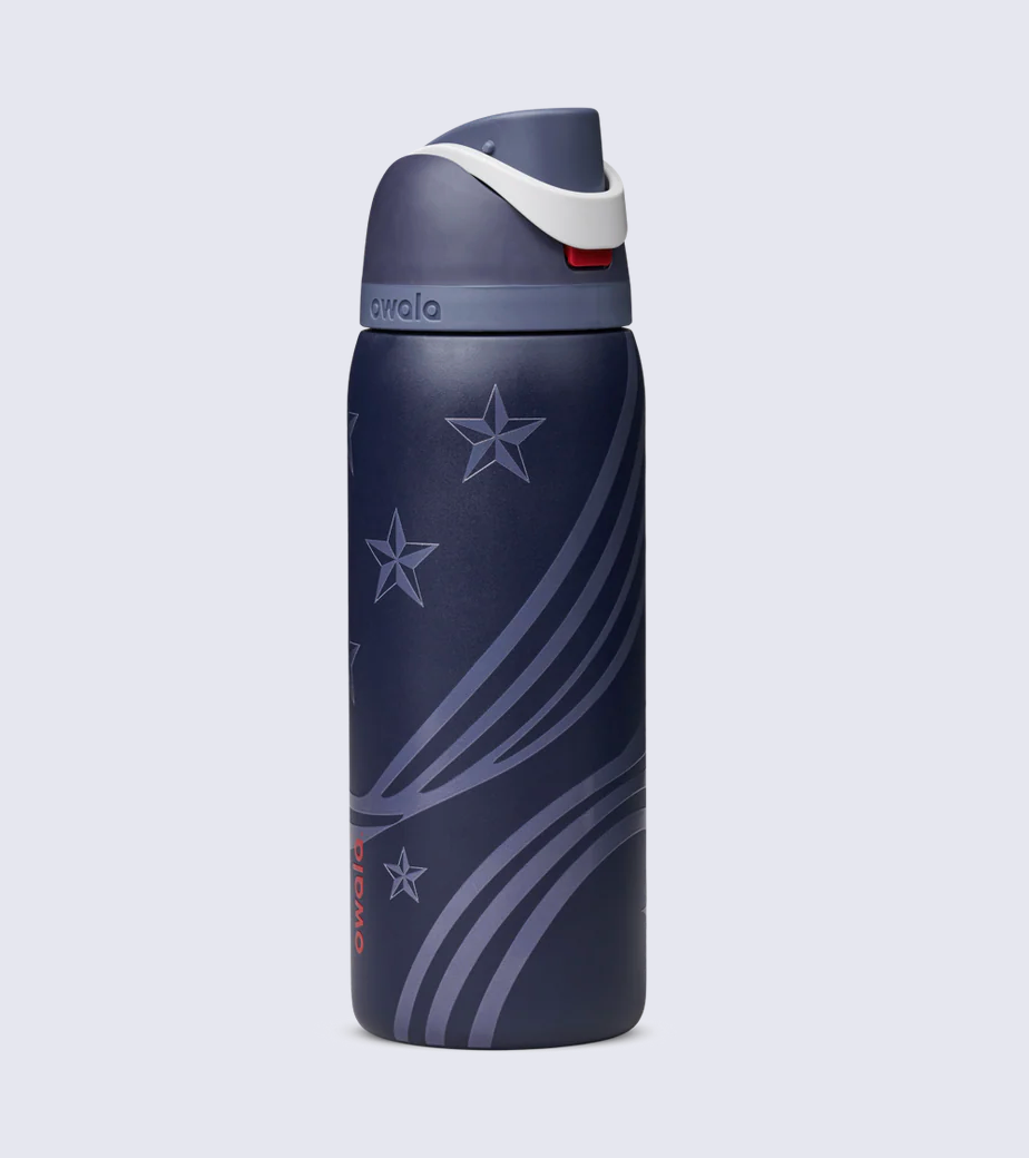 Owala 32 fl oz Stainless Steel FreeSip Water Bottle - All American: Soccer Collection