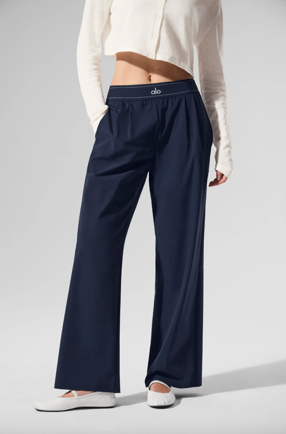 ALO Suit Up Trouser (Regular) - Navy
