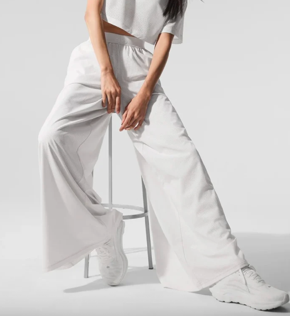 ALO Mesh Mirage Trouser - White