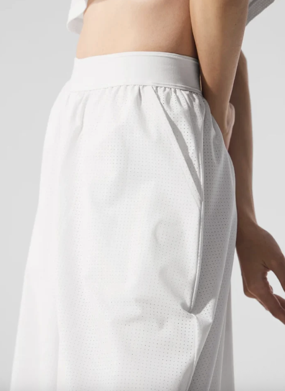 ALO Mesh Mirage Trouser - White