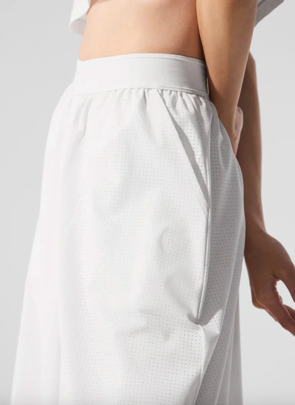ALO Mesh Mirage Trouser - White