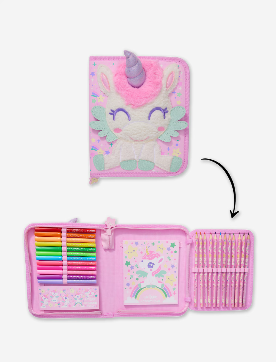 Smiggle Fluffy Paws Junior Stationery Pack - Pink