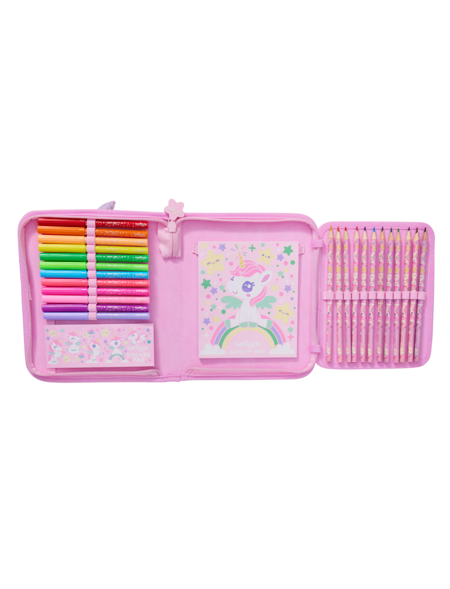 Smiggle Fluffy Paws Junior Stationery Pack - Pink