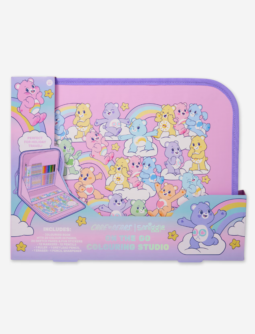 Smiggle Care Bears On-The-Go Colouring Studio