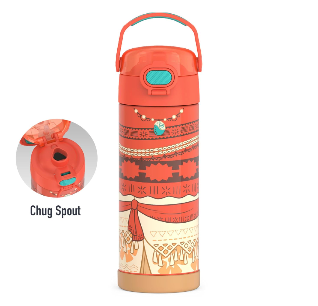 THERMOS FUNTAINER Water Bottle with Spout 16 oz. - Princess Moana