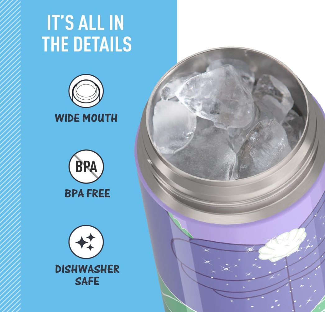THERMOS FUNTAINER Water Bottle with Spout 16 oz. - Princess Ariel