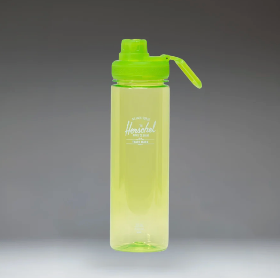 Herschel Classics Sports Water Bottle - 25oz/750ml - 0.75L - Acid Lime Green