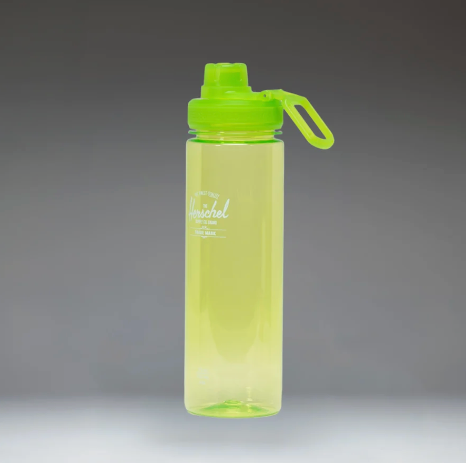 Herschel Classics Sports Water Bottle - 25oz/750ml - 0.75L - Acid Lime Green