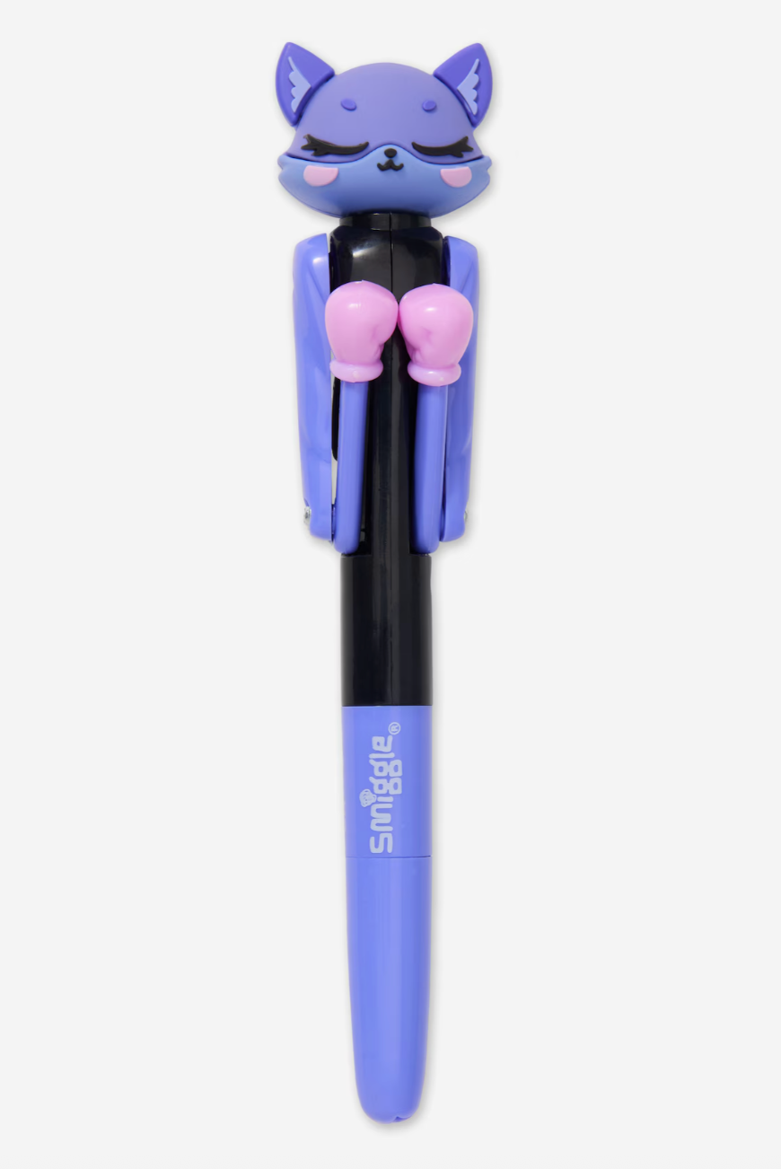 Smiggle Bright Eyes Boxing Pen - Black Mix