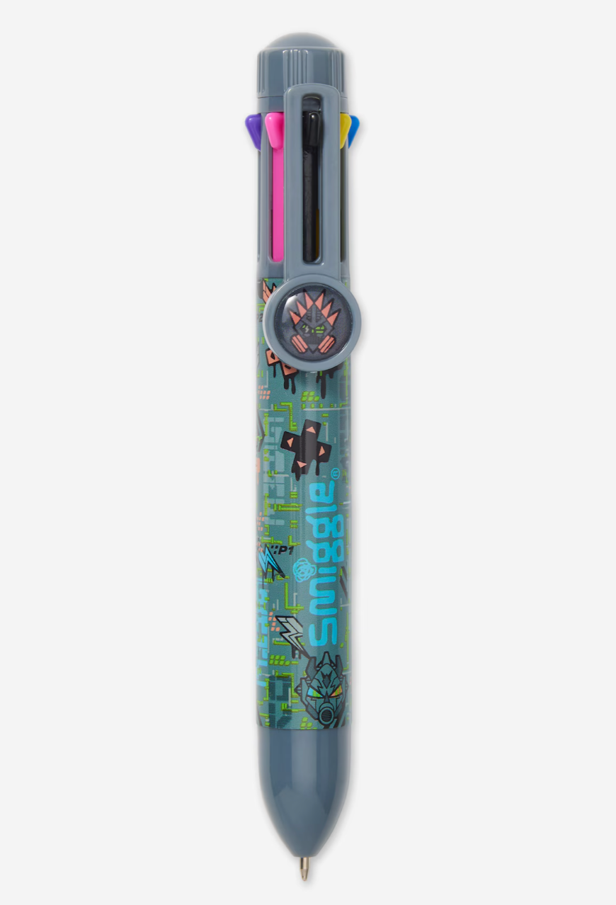 Smiggle Trailblazer Rainbow Pen - Grey