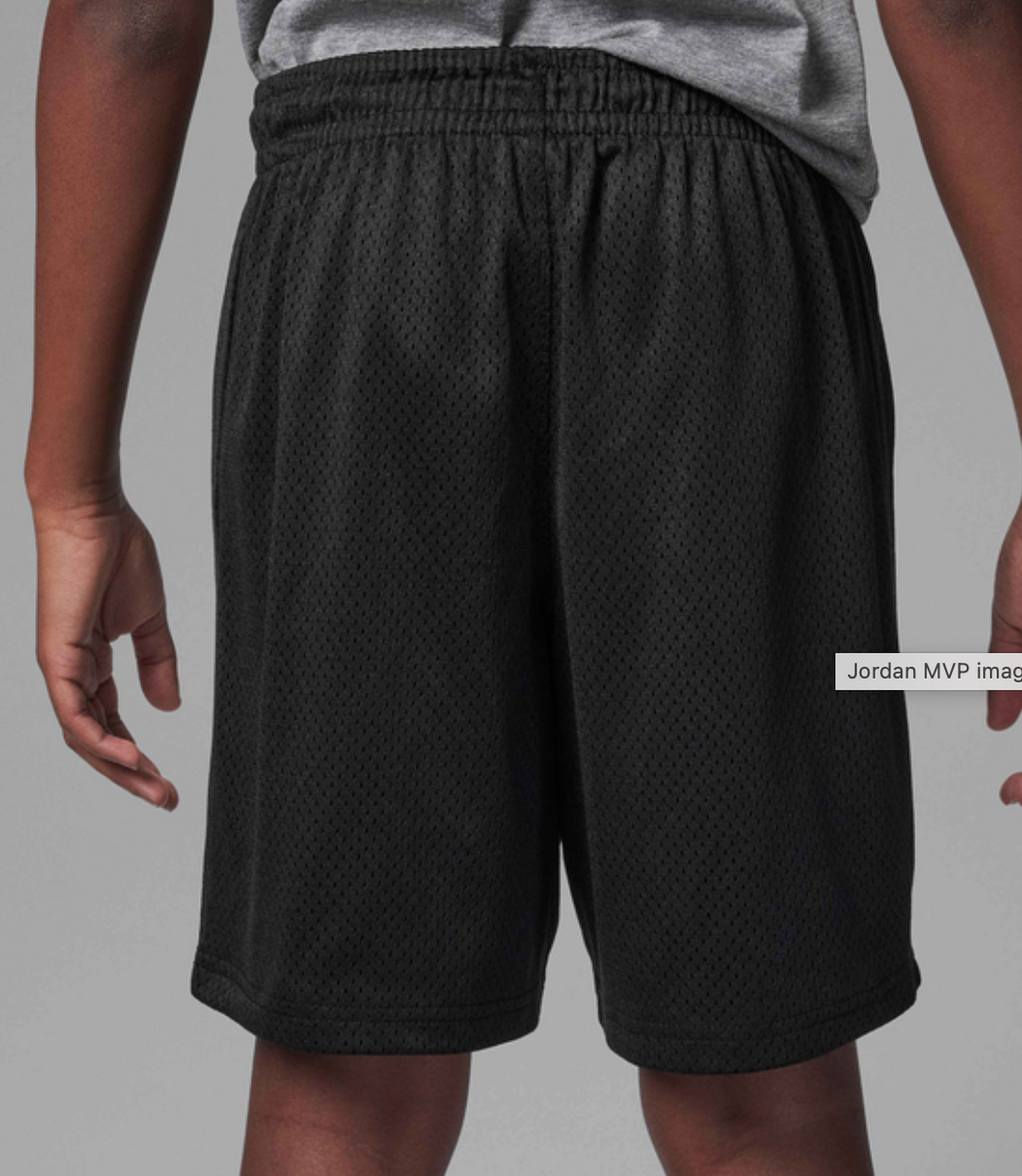 Nike Jordan MVP Older Kids' Mesh Shorts -  Black
