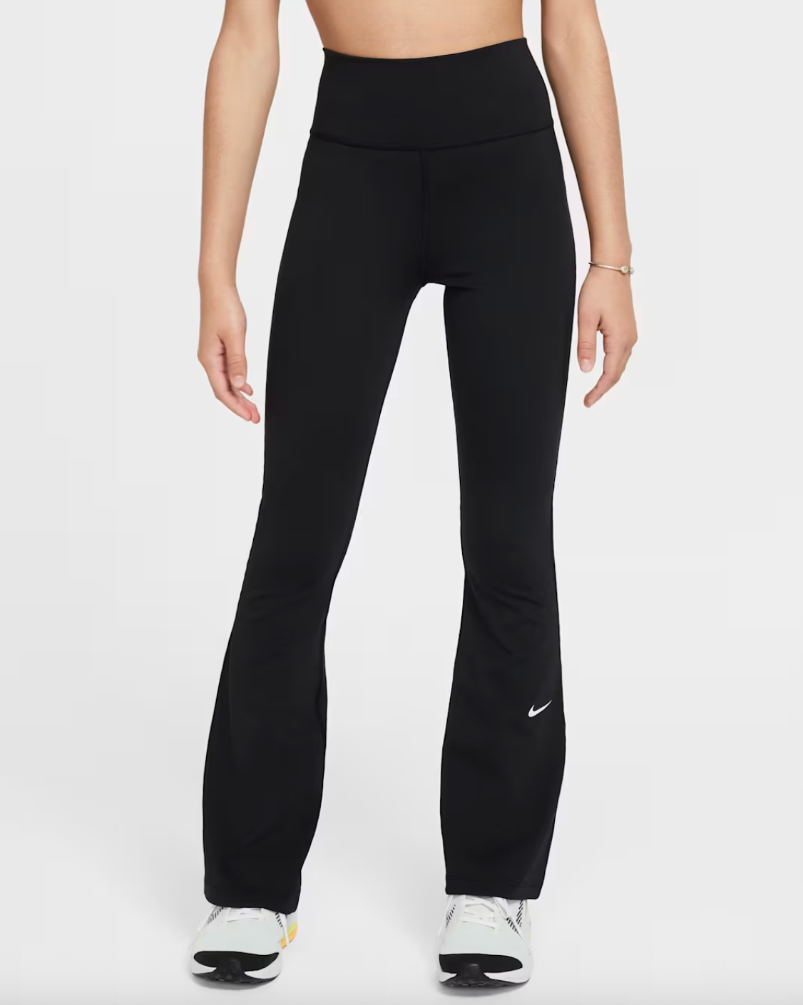 Nike One Girls' Dri-FIT Flared Leggings - Black