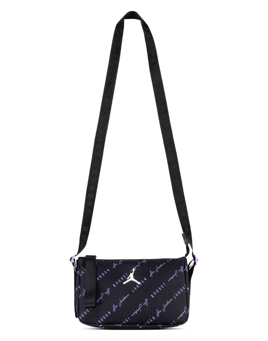 Jordan Tonal Girl's Handbag - Black/Rush Fuchsia