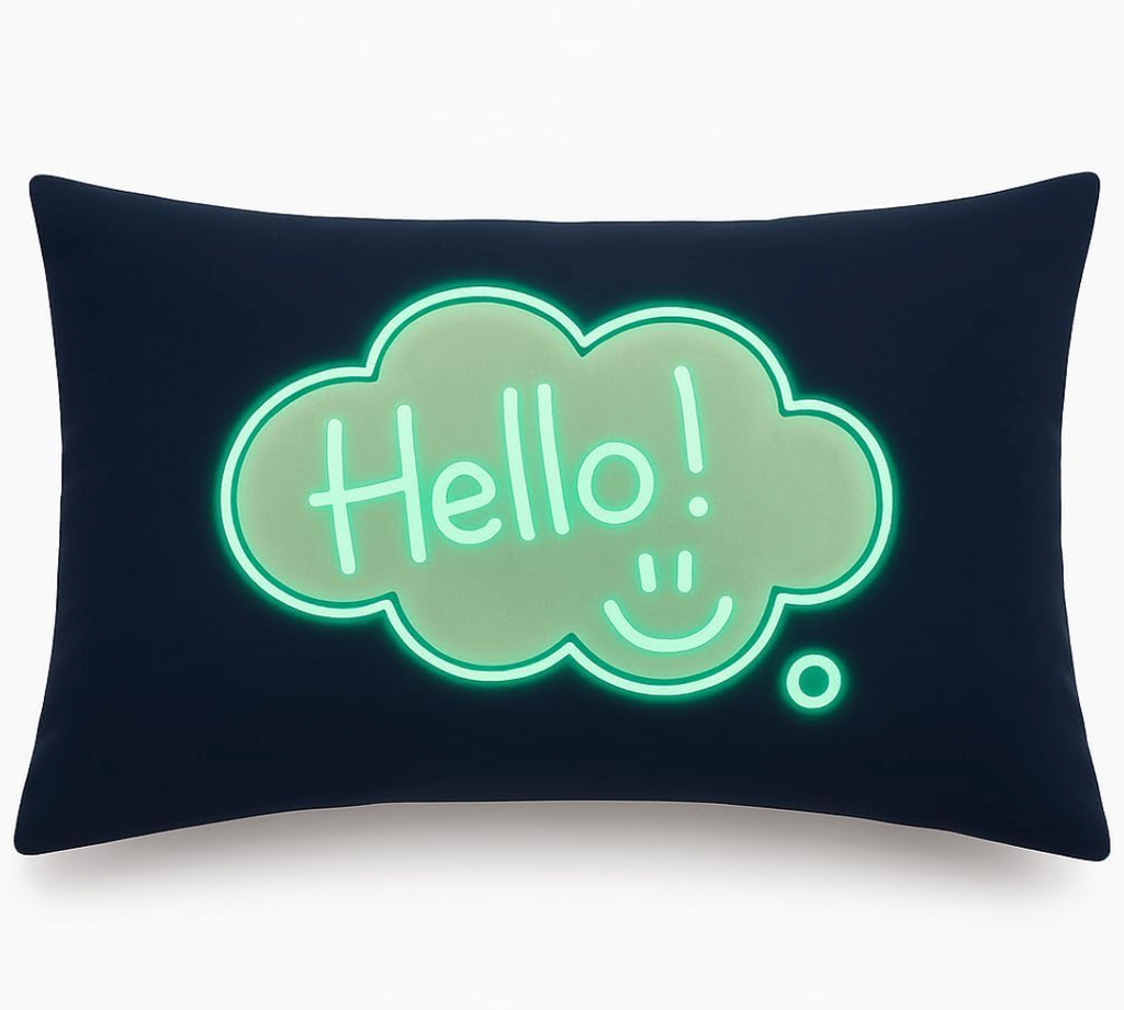 Illuminated Apparel Glow Sketch Interactive Glow In The Dark Pillow Case (Dream Cloud)