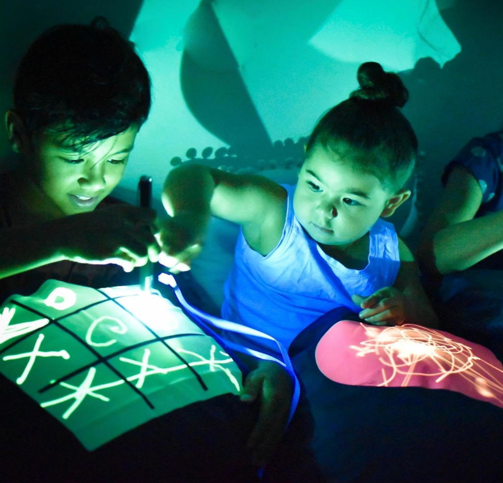 Illuminated Apparel Glow Sketch Interactive Glow In The Dark Pillow Case (Dream Cloud)