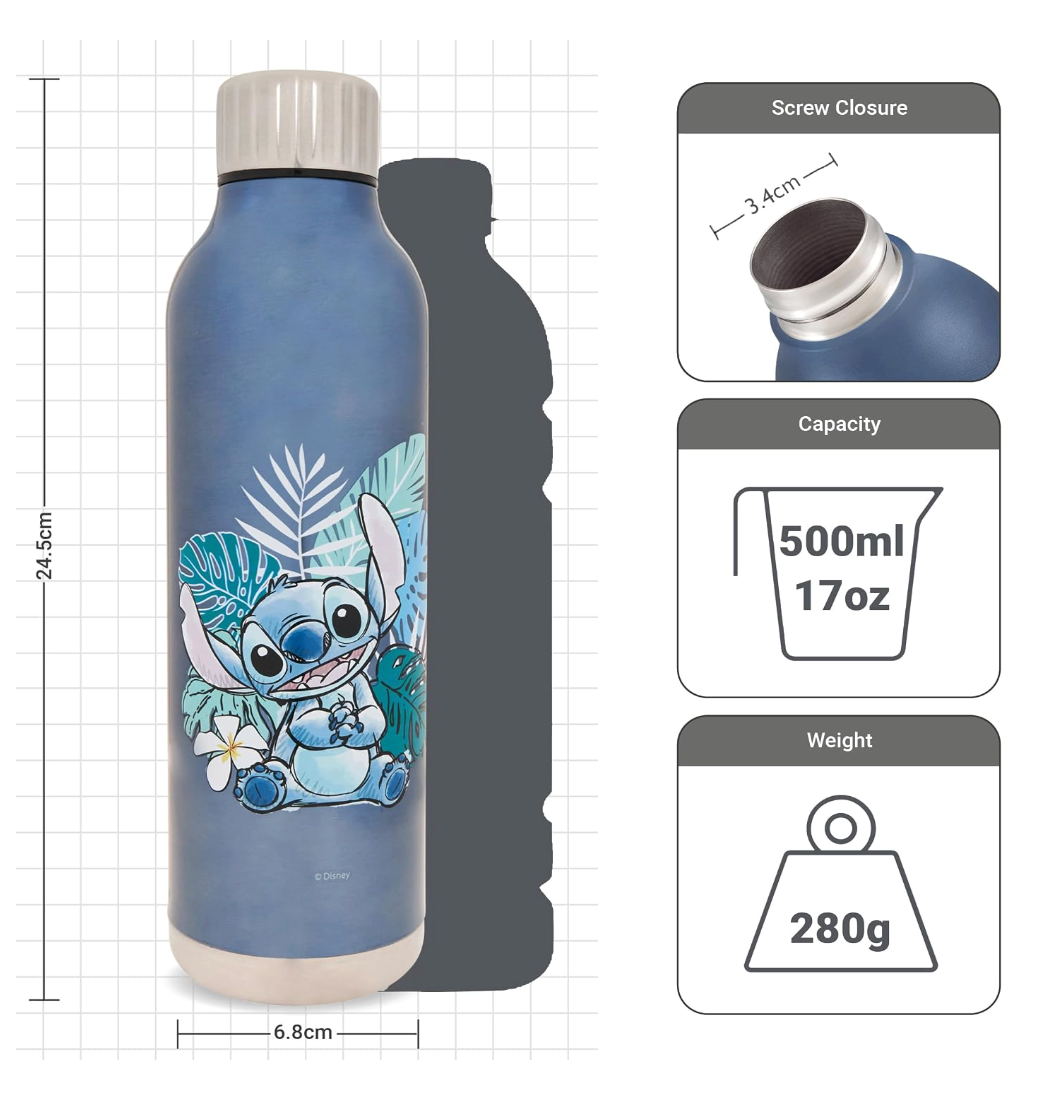 Polar Gear Stainless Steel Water Bottle 500 ml - Stitch