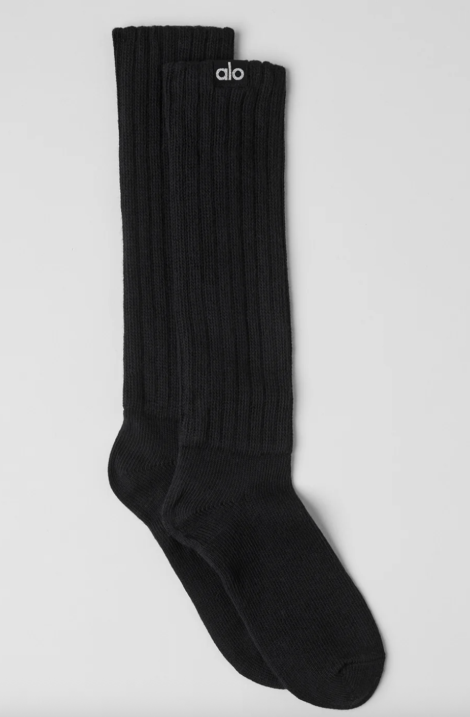 ALO Unisex Scrunch Sock - Black