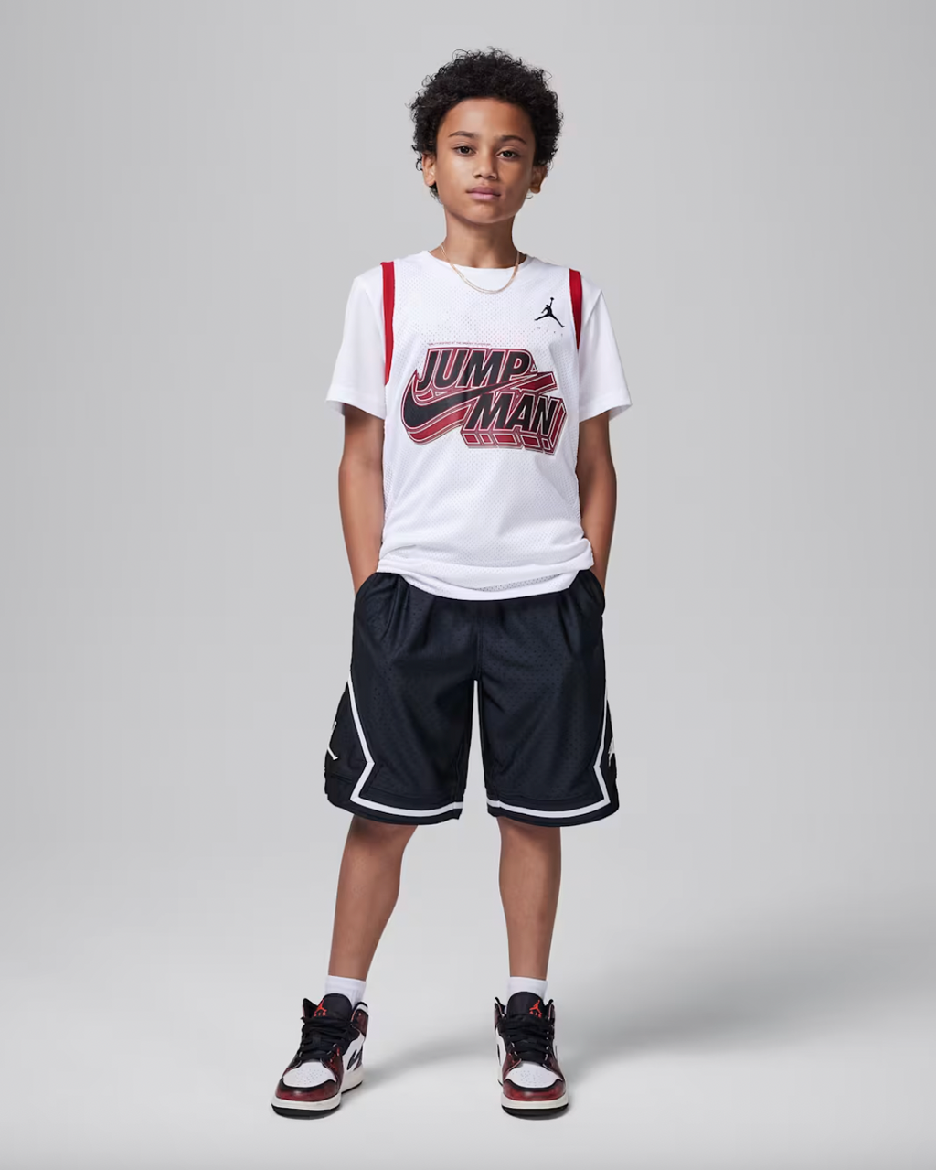 Jordan Big Kid's Dri-FIT Diamond Shorts - Black