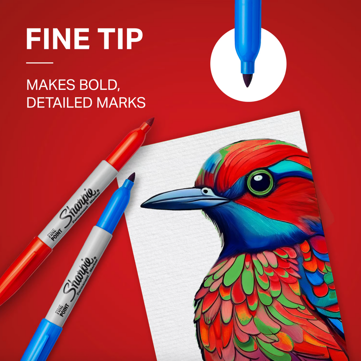 Sharpie Permanent Markers Fine Point 12 pack - Assorted Colors