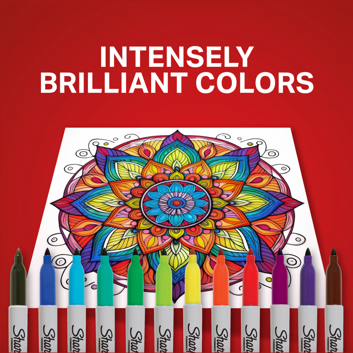 Sharpie Permanent Markers Fine Point 12 pack - Assorted Colors