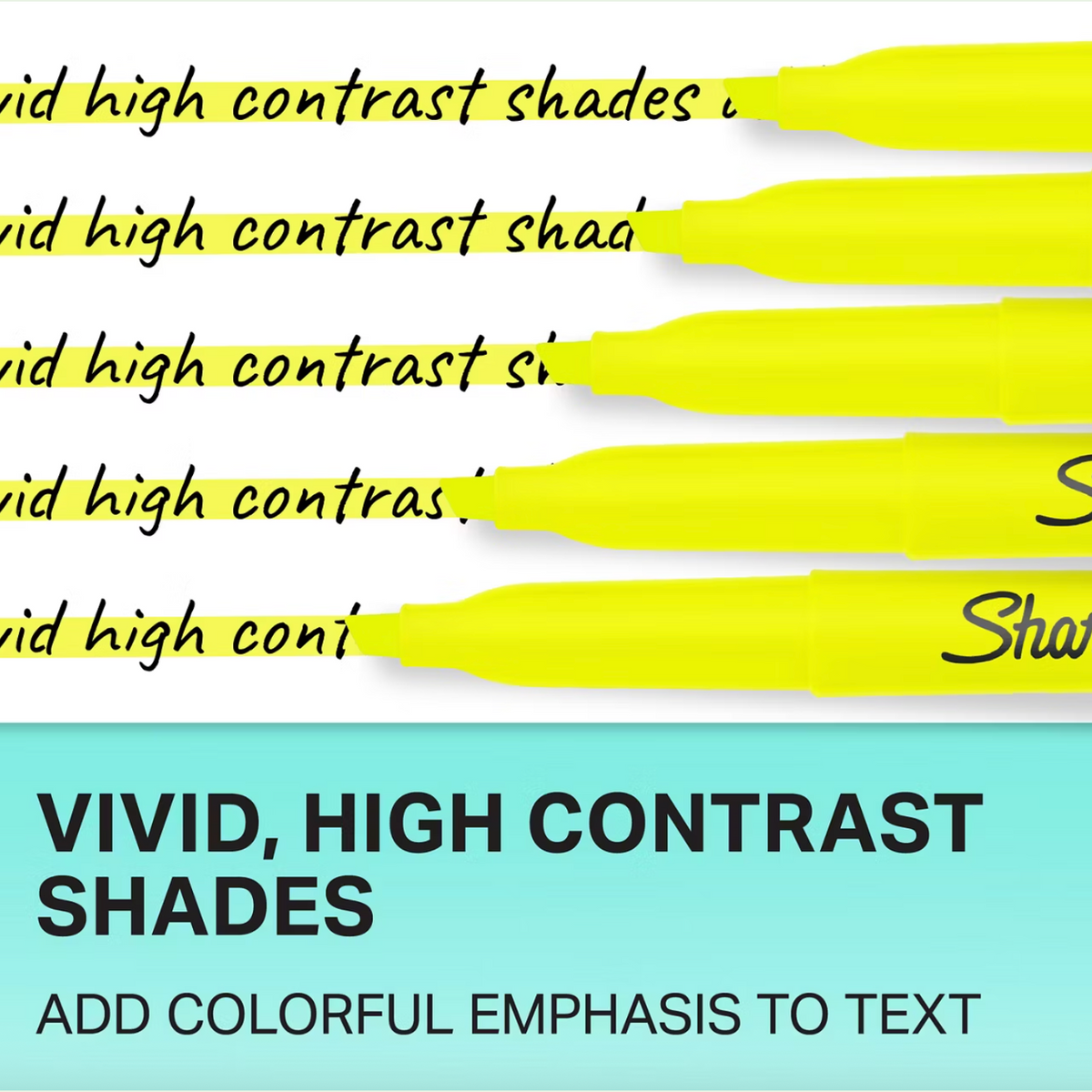 Sharpie Pocket Highlighters Chisel Tip 12 pack - Assorted Fluorescent