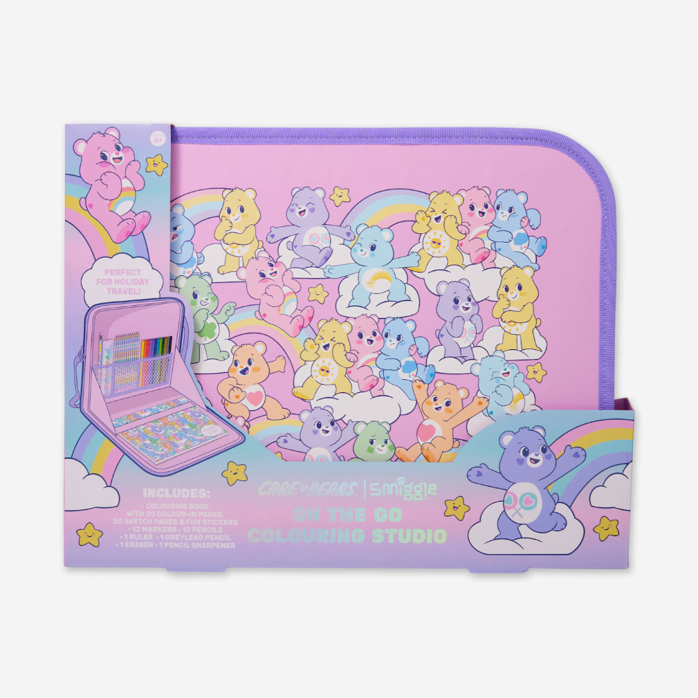 Smiggle Care Bears On-The-Go Colouring Studio 