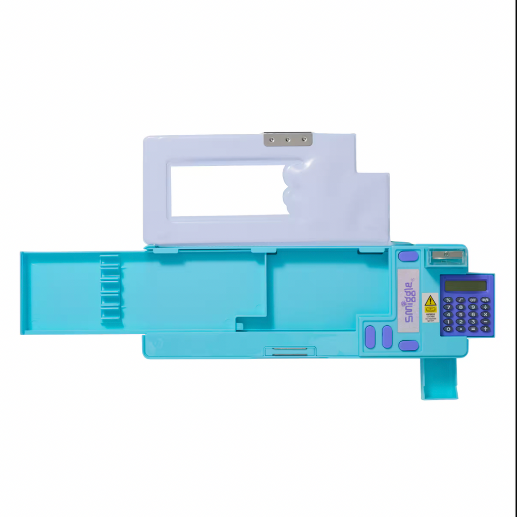 Smiggle Epic Adventures Pop Out Pencil Case - Aqua