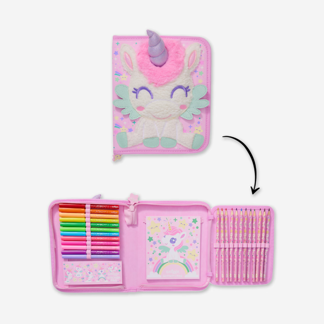 Smiggle Fluffy Paws Junior Stationery Pack - Pink 