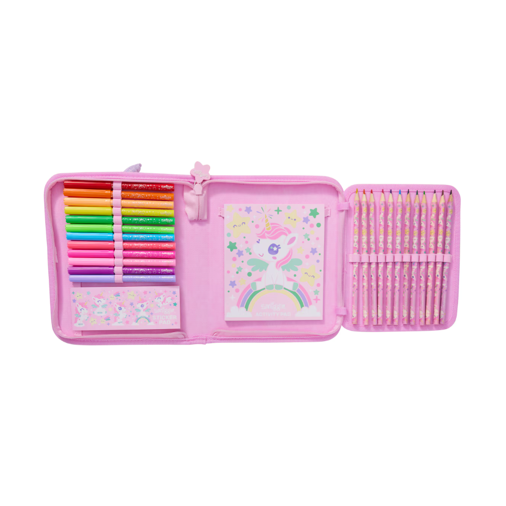 Smiggle Fluffy Paws Junior Stationery Pack - Pink 