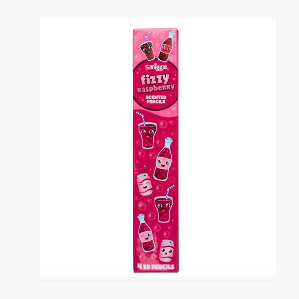 Smiggle Scented Pencil Pack X4 - Fizzy Raspberry 