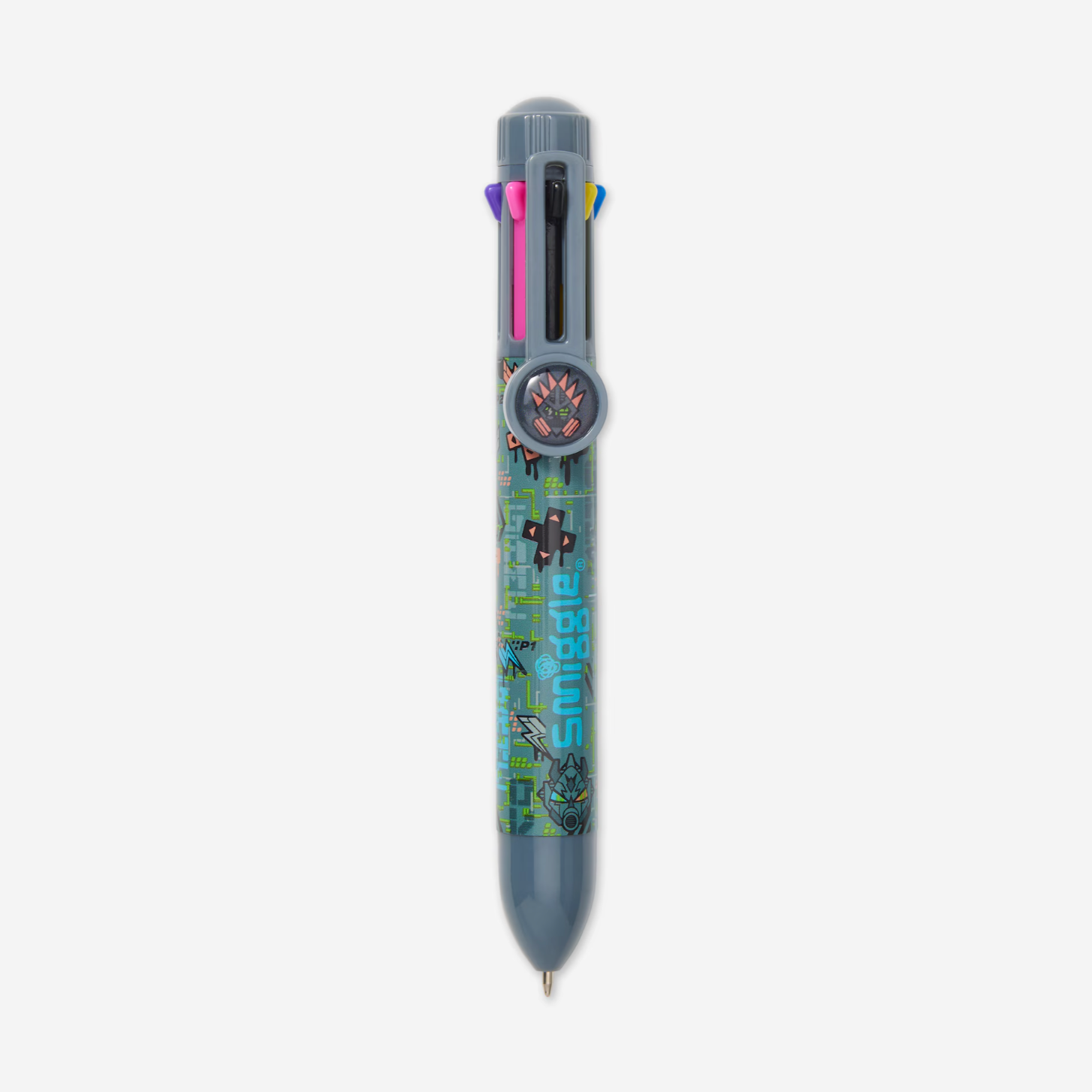 Smiggle Trailblazer Rainbow Pen - Grey 